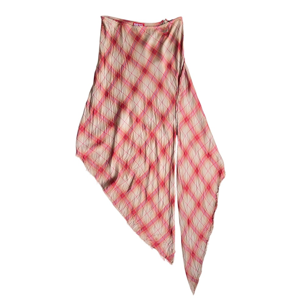 Diesel Asymmetric Long Skirt in Cinnamon - Picture 2 of 7